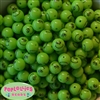 12mm Grinch Print Bubblegum Beads