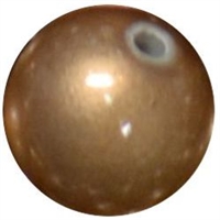 12mm matte gold acrylic faux pearl bead sold by the bead