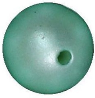 12mm matte mint acrylic bead sold by the bead