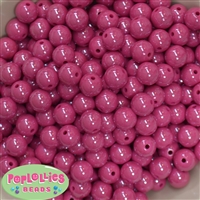 12mm Cranberry AB Finish Miracle Acrylic Bubblegum Beads