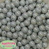 12mm Gray AB Finish Miracle Acrylic Bubblegum Beads