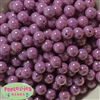 12mm Mauve AB Finish Miracle Acrylic Bubblegum Beads