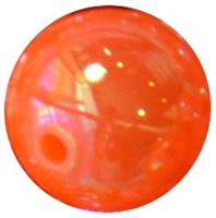12mm Neon Orange AB Finish Miracle Acrylic Bubblegum Beads