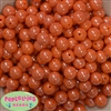 12mm Orange AB Finish Miracle Acrylic Bubblegum Beads