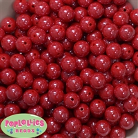 12mm Red AB Finish Miracle Acrylic Bubblegum Beads