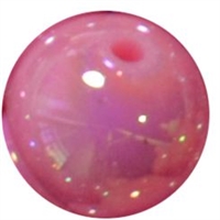 12mm Taffy Pink AB Finish Miracle Acrylic Bubblegum Beads