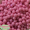 12mm Taffy Pink  AB Finish Miracle Acrylic Bubblegum Beads