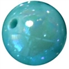12mm Turquoise AB Finish Miracle Acrylic Bubblegum Beads