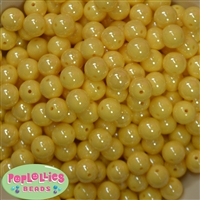 12mm Yellow AB Finish Miracle Acrylic Bubblegum Beads