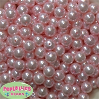12mm Baby Pink Faux Pearl Beads sold in packages of 50 beads