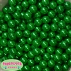 12mm Bulk Christmas Green Acrylic Faux Pearls