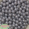 12mm Bulk Gray Acrylic Faux Pearls