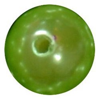 12mm Lime Green Faux Pearl Beads sold individually