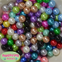 12mm Mixed Color Pearl Beads 200pc