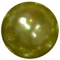 12mm Olive Green Faux Pearl Bead