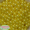 12mm Bulk Yellow Acrylic Faux Pearls