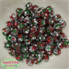 12mm Christmas Confetti Rhinestone Bubblegum Beads