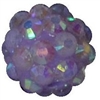12mm Lavender Rhinestone Bubblegum Beads