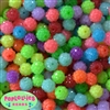 12mm Mix Neon Rhinestone Bubblegum Beads 40 pc