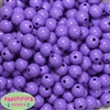 12mm Solid Lavender Crackle Bead 40 pc