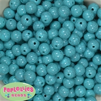 12mm Solid Turquoise Crackle Bead 40 pc