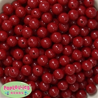 12mm Burgundy  Acrylic Bubblegum Beads