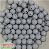 12mm Gray Acrylic Bubblegum Beads Bulk