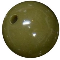 12mm Olive Green Acrylic Bubblegum Beads
