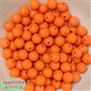 12mm Orange Solid Acrylic Bubblegum Beads