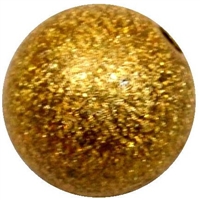 12mm Gold Stardust Acrylic Bubblegum Beads