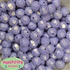 14mm lavender Faceted Acrylic Bubblegum Beads
