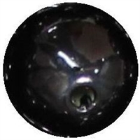 14mm Black Faux Pearl Bubblegum Beads