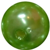 14mm Lime Green Faux Pearl Bubblegum Beads