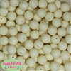 14mm Cream Acrylic Bubblegum Beads