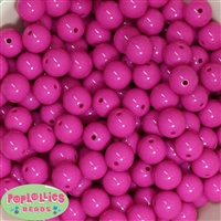 14mm Hot Pink  Acrylic Bubblegum Beads