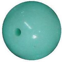 14mm Mint Acrylic Bubblegum Beads