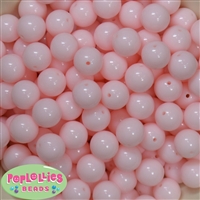 14mm Pale Pink Acrylic Bubblegum Beads