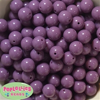 14mm Plum  Acrylic Bubblegum Beads