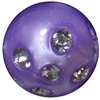 16mm Purple Bling Pearl Bead