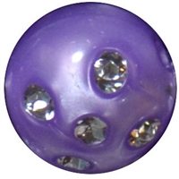 16mm Purple Bling Pearl Bead