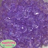 16mm Clear Lavender Facet Beads 20pc