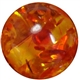 16mm Orange Clear Marble Style Acrylic Gumball Bead