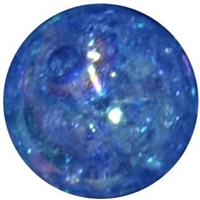 16mm Royal Blue Crackle Acrylic Bubblegum Beads