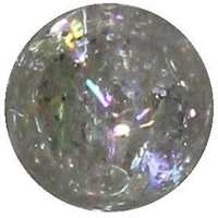 16mm Clear Glitter Acrylic Gumball Bead