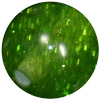 16mm Clear Green Glitter Acrylic Gumball Bead