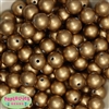 Bulk 16mm Matte Gold Beads 100pc