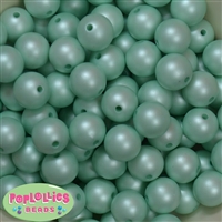 16mm Mint Matte Beads 20pc