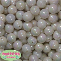 16mm White Miracle Beads 20pc