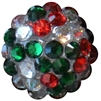 16mm Confetti Christmas  Rhinestone Beads