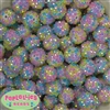 16mm Patel Confetti   Rhinestone Beads 20 pack